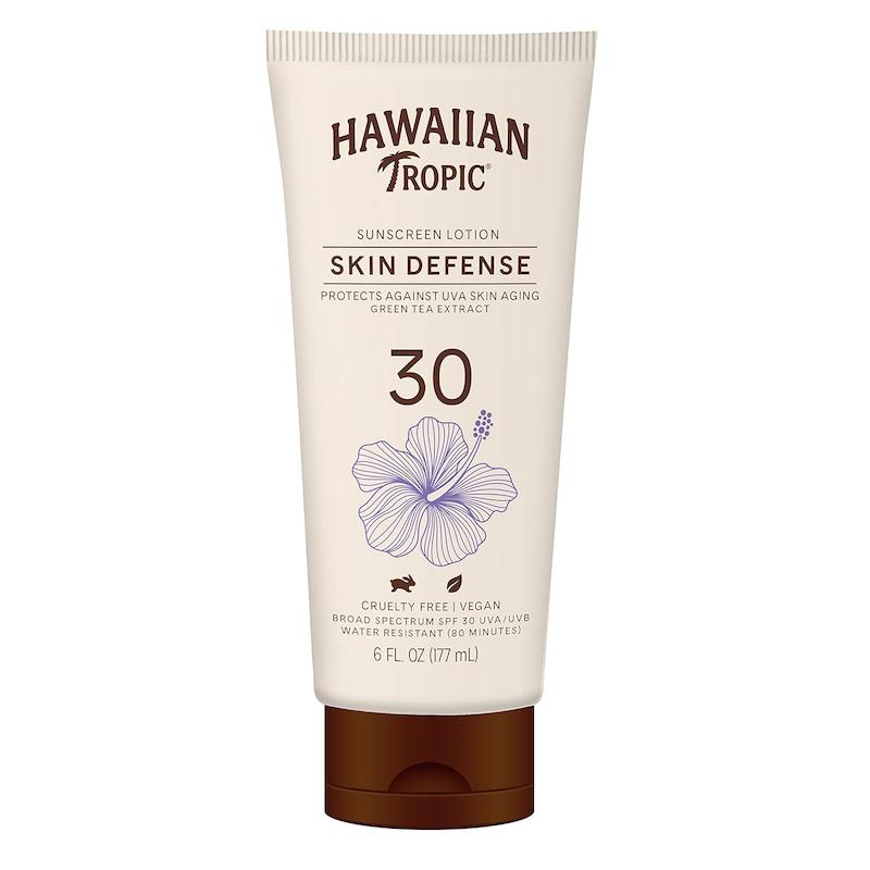 لوشن ضد افتاب برند Hawaiian Tropic مدل Skin Defense 