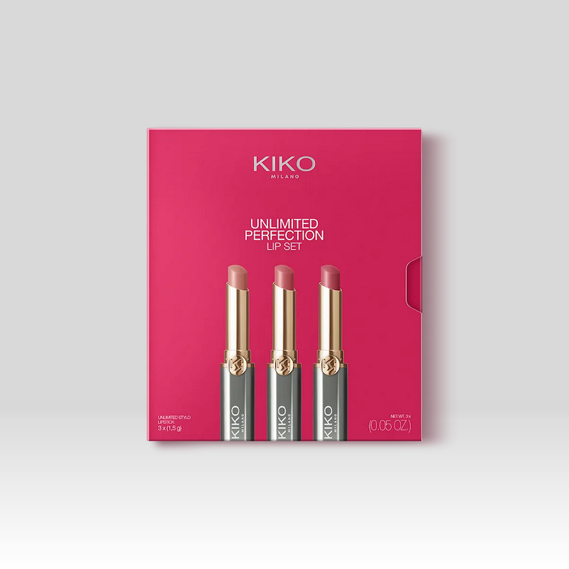 پک هدیه رژ لب جامد برند کیکو میلانو Kiko Milano مدل Unlimited Prefection