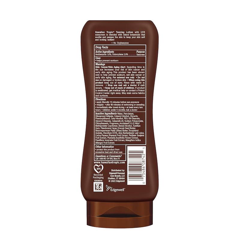 لوشن ضد افتاب مناسب برونزر و ابرسانی پوست برند Hawaiian Tropic مدل Protective Dark Tannning Sun Care Sunscreen Lotion - SPF 4