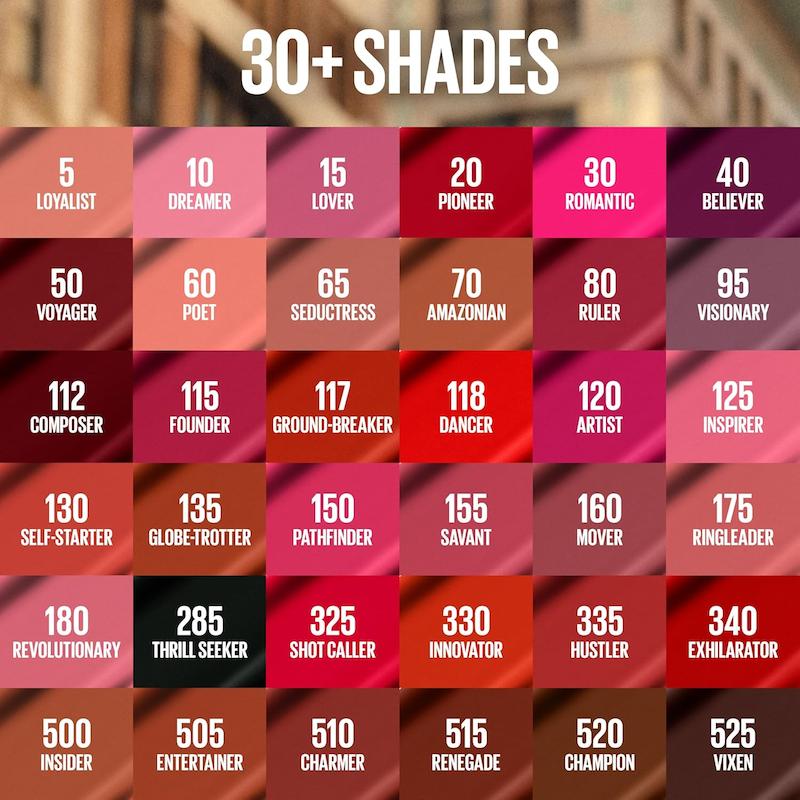 رژ لب مات 16 ساعته میبلین Maybelline مدل سوپر استی Super Stay  رنگ Inspirer