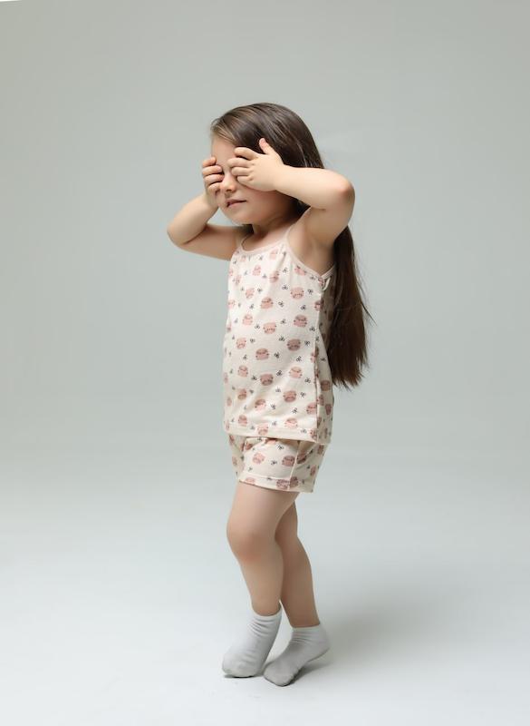 ست شورت و زیرپوش خرسی دخترانه