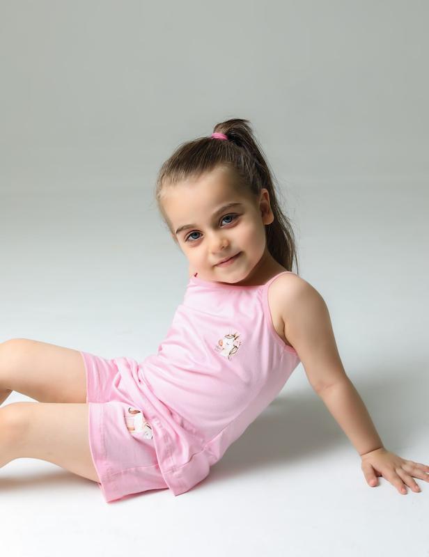 ست شورت و زیرپوش اسب تکشاخ صورتی