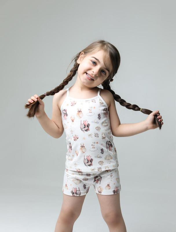 ست شورت و زیرپوش دختر تکشاخ