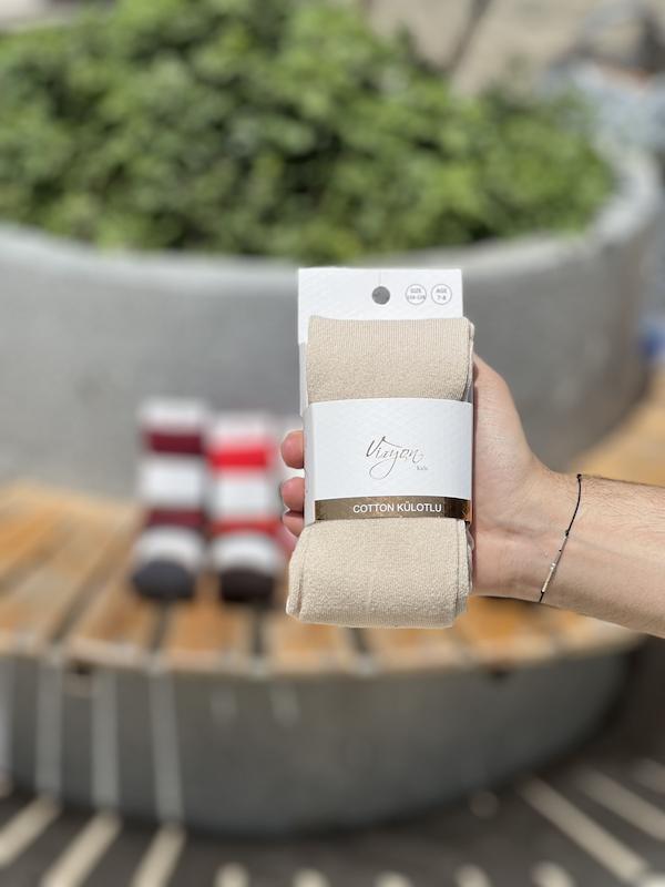 جوراب شلواری کرم