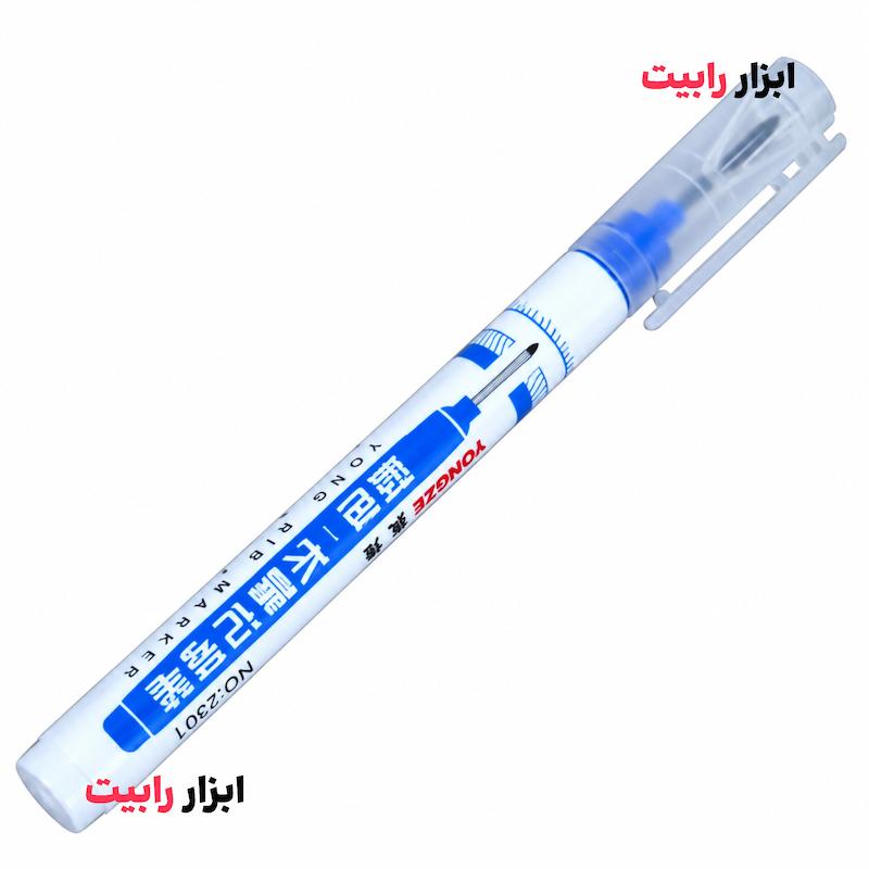 ماژیک نوک بلند صنعتی مدل 2301 رنگ آبی