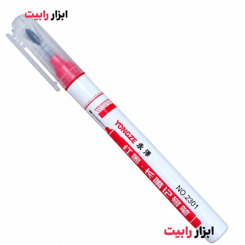 ماژیک علامت گذاری سوراخ عمیق نوک بلند قرمز 