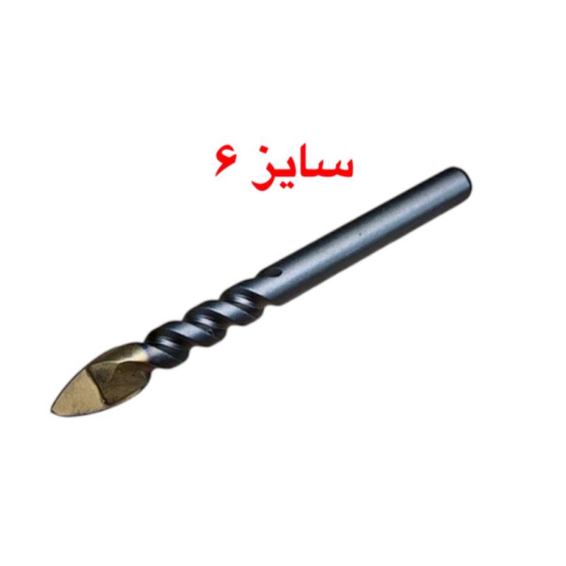 مته نیزه ای سایز ۶ ولف