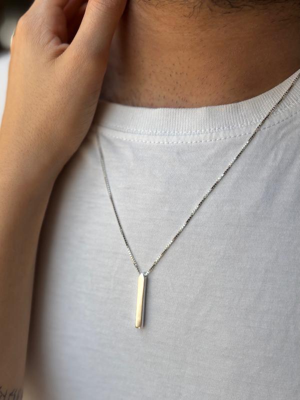 گردنبند مکعب عشق تو خالی بدون حک