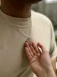 گردنبند مکعب عشق بدون حک ( تو خالی )