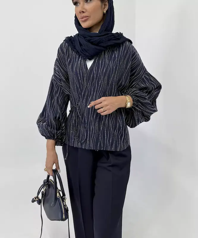 كيمونو ژاكارد كد Sv002 برند ردا
