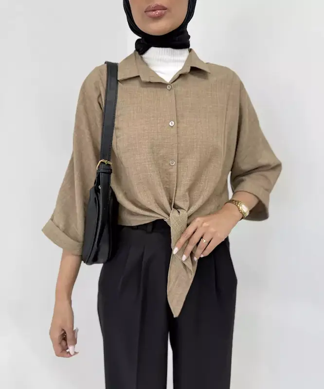 شوميز طرح گره اي كد SV007 برند ردا