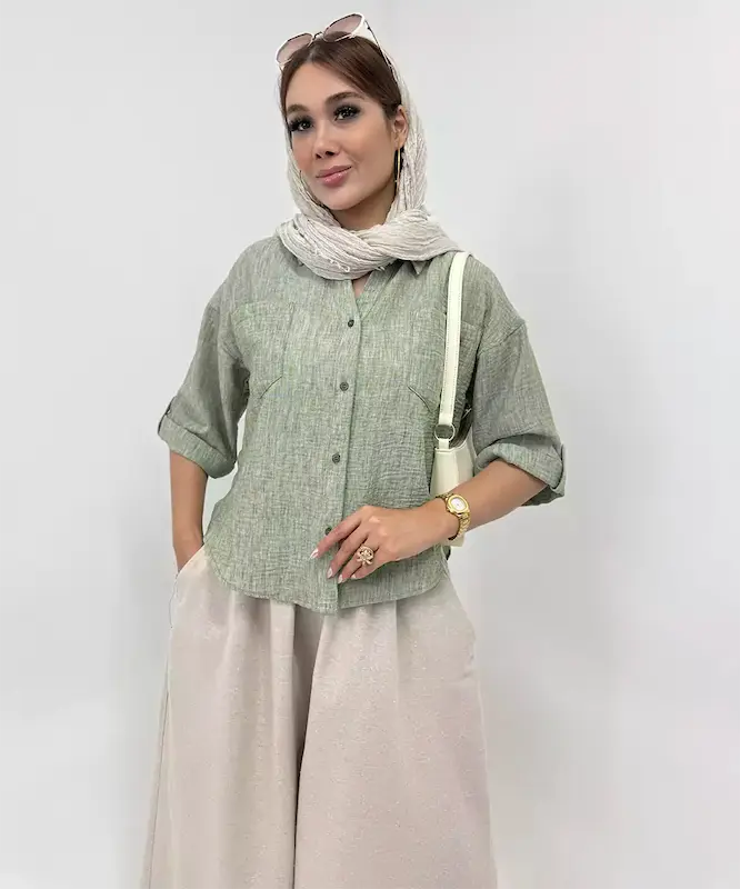 شوميز دو جیب كد Sv024  