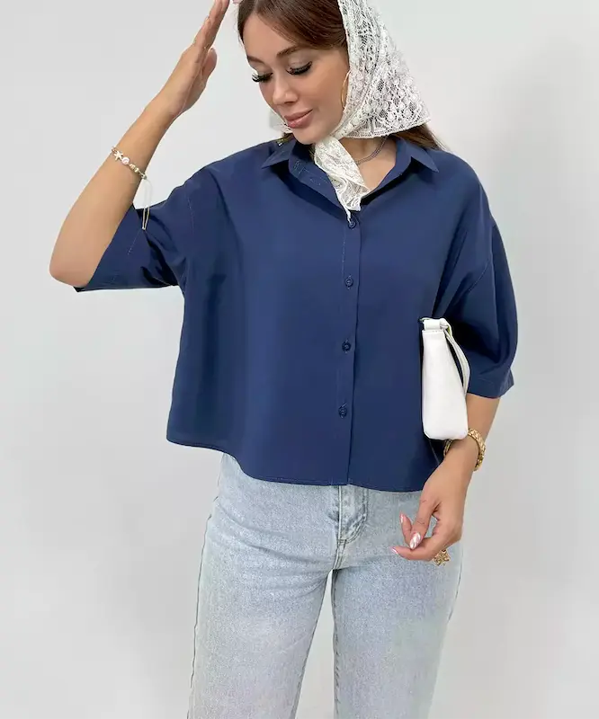 شومیز باکسی كد SV022 برند ردا