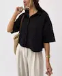 شومیز زنانه طرح پفکی ردا کد SN046