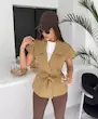 ترنچ وست زنانه کتان زارا کد BO005