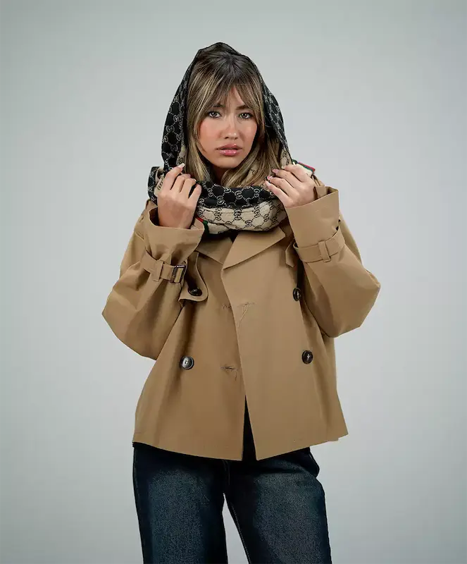 ترنچ كت آستردار كد CN001 برند ردا