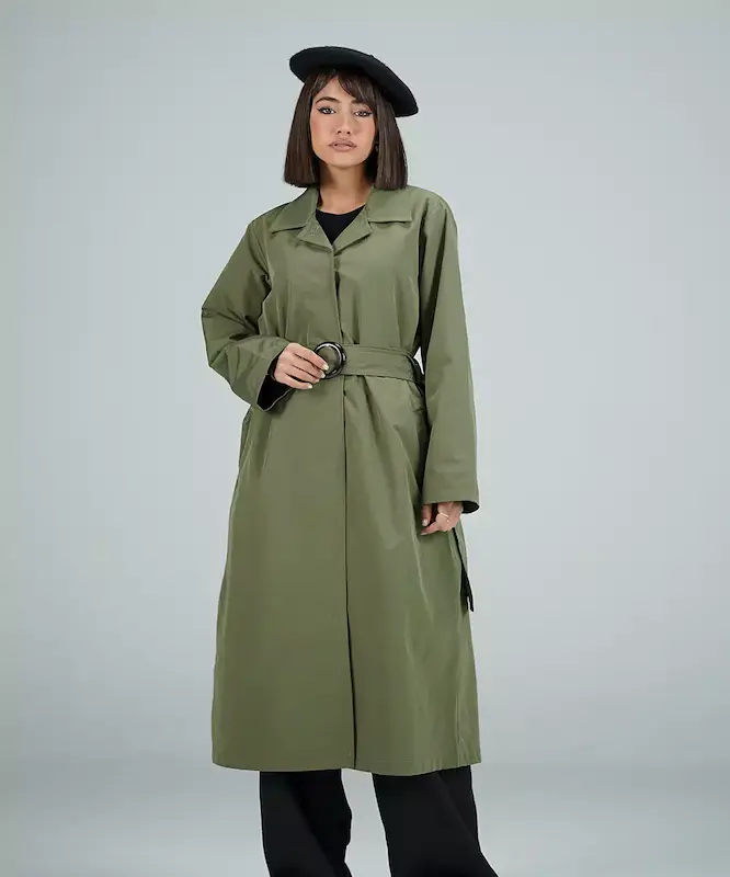 ترنچ كت آستردار بلند كد CI002 