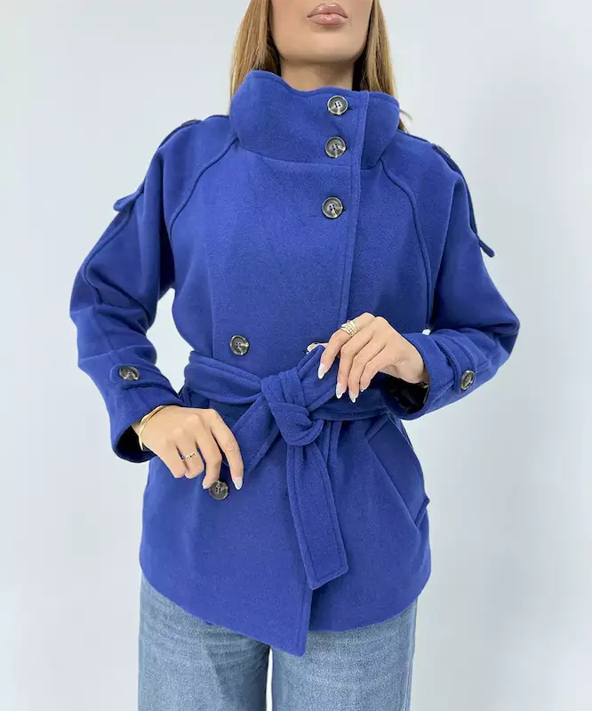 پالتو يقه ايستاده كد pm005 برند ردا