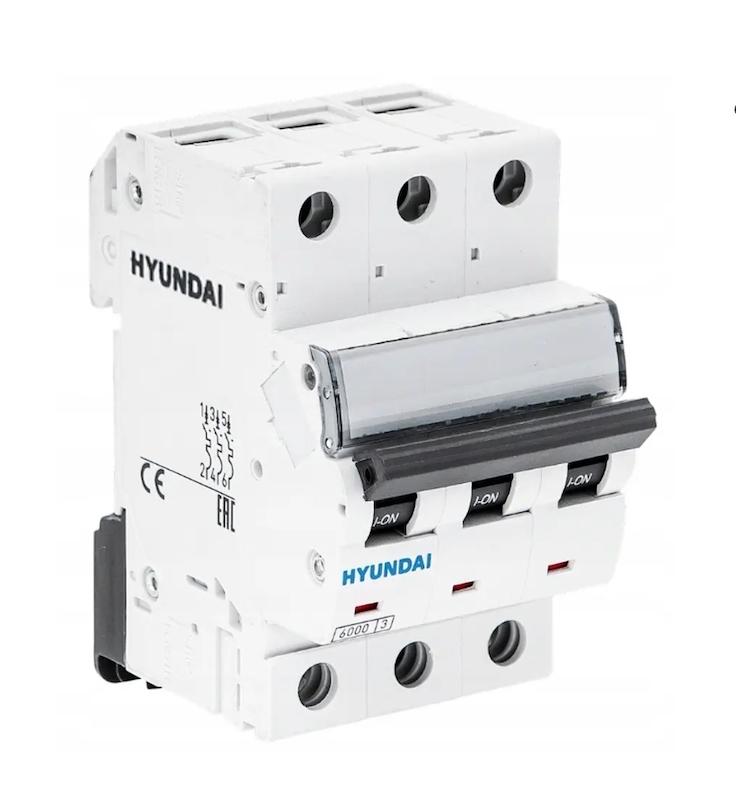 کلید مینیاتوری سه فاز سه پل ۱۶ آمپر هیوندا