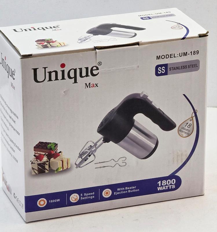 همزن برقی گیربوکسی  یونیک UNIQUE  مدل ۱۸۹