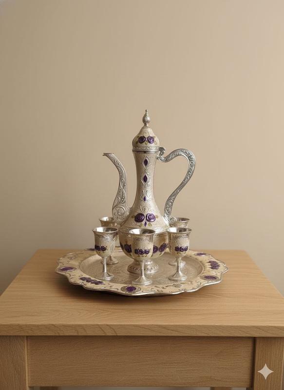 سرویس سینی و جام و گیلاس 