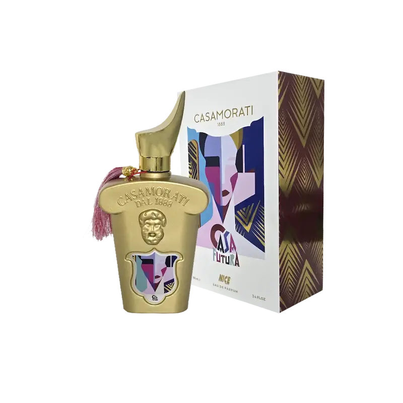 ادکلن ادوپرفیوم نایس پاپت Nice مدل کازاموراتی کاسا فیوچرا Casamorati Casa Futura حجم 100 میلی لیتر طرح مارک