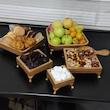 سینی چوبی ۵ تیکه پایه دار درجه یک (در۶طرح)