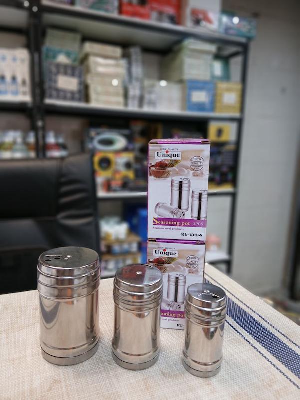 نمکپاش 3عددی استیل یونیک 