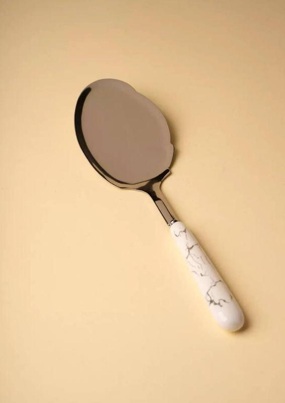 کفگیر دسته ماربل سرامیکی 