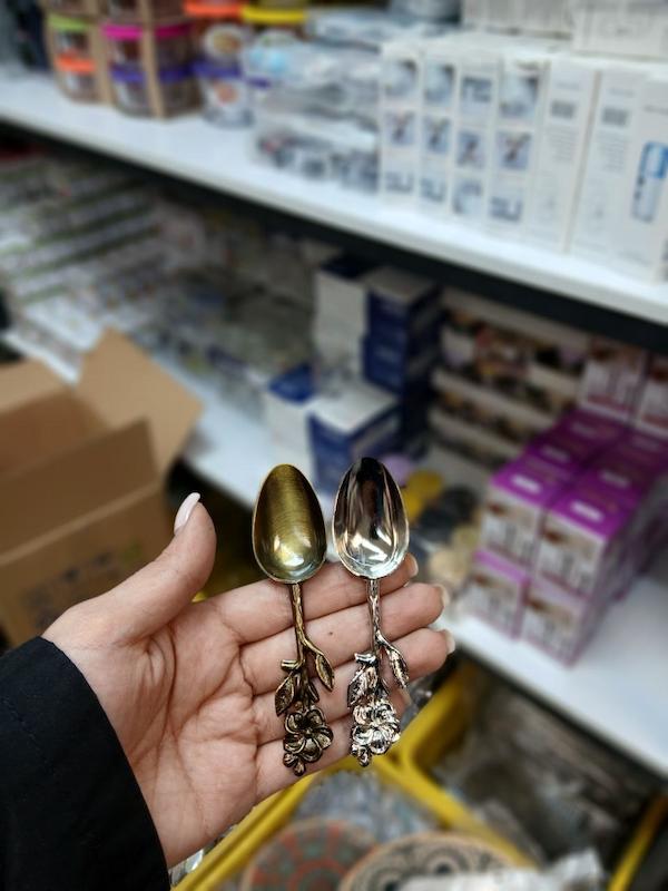 قاشق ادویه زاماک طرح پر و گل 