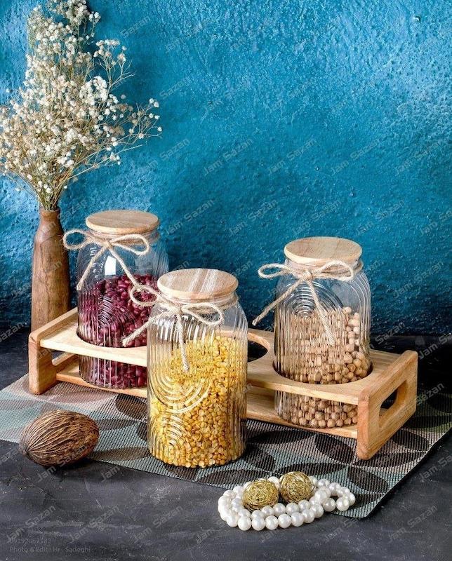 استند رولتی سه خانه رابر طرح شیشه: مینیمال 
