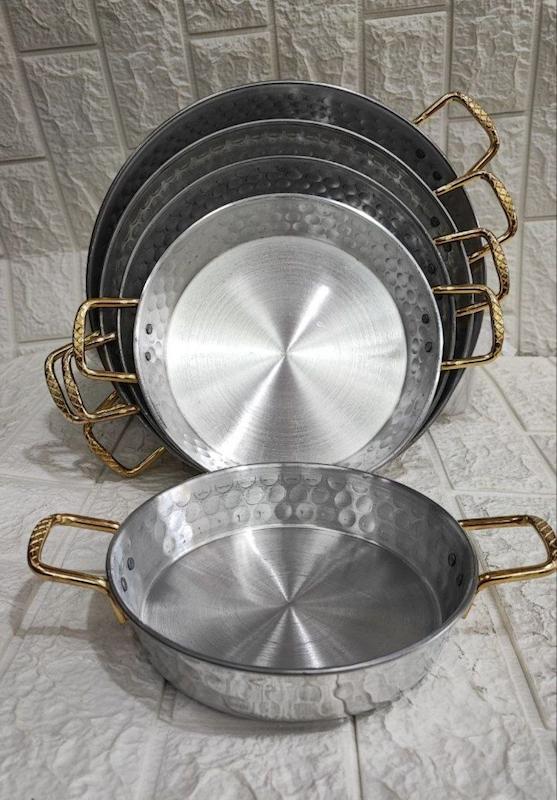 تابه روی چکشی ۵ تیکه دو دسته  