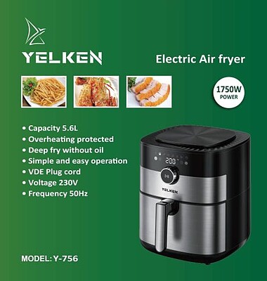 سرخ کن بدون روغن یلکن YELKEN مدل Y-756