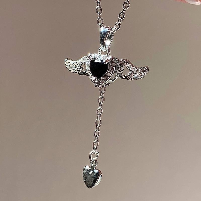 گردنبند فرشته مشکی🖤