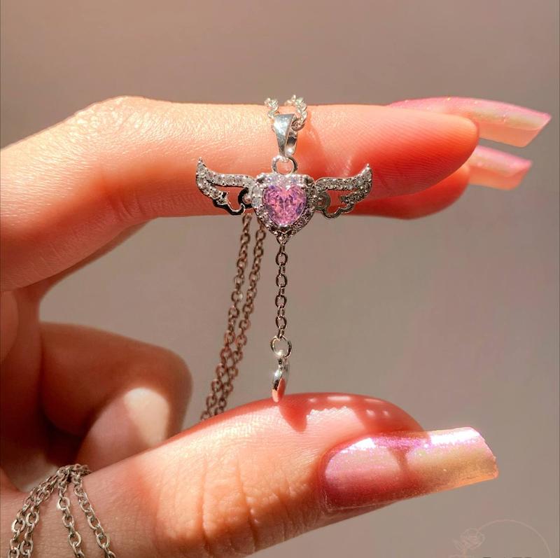 گردنبند بال فرشته آویز‌دار💓