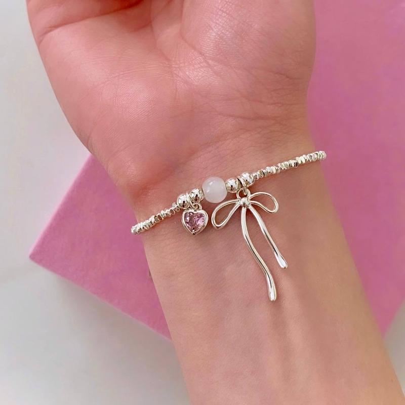 ست پاپیون آبکاری نقره🎀
