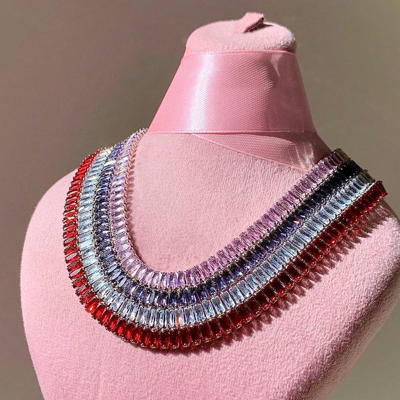 گردنبندهای تنیسی رنگی🌈