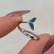 انگشتر دم‌وال میناکاری🐋