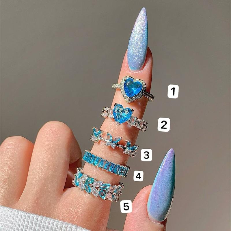کالکشن انگشترهای آبی💎