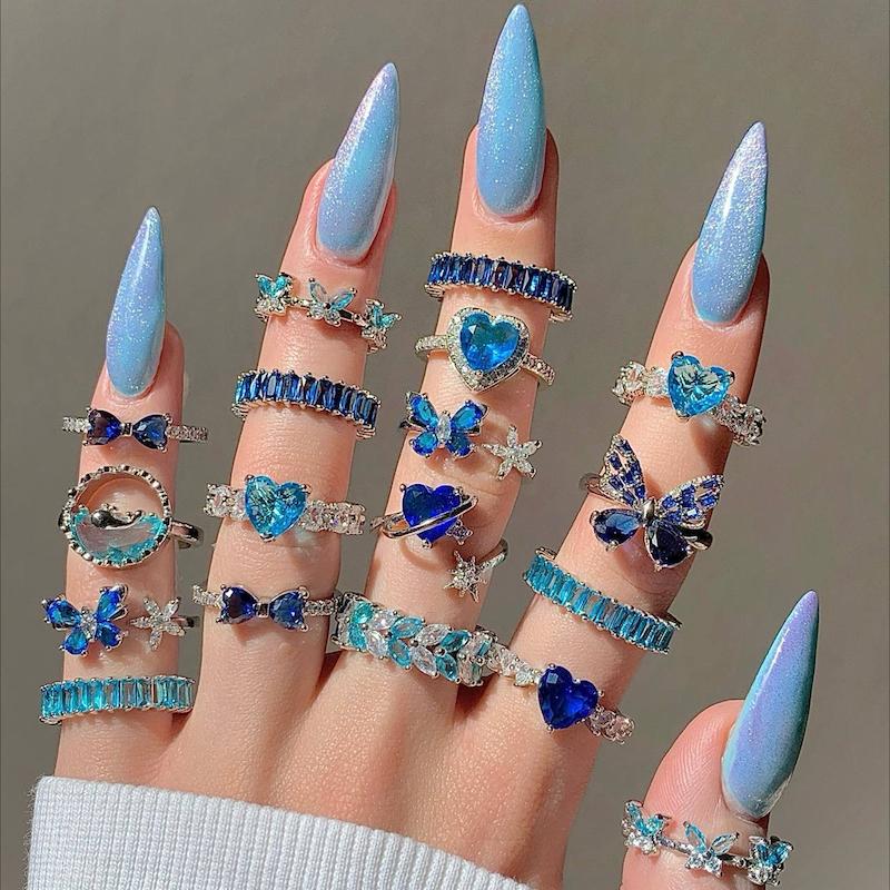 کالکشن انگشترهای آبی💎