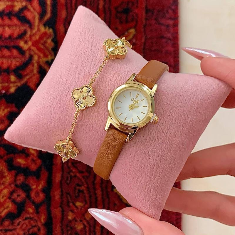 ساعت چرم قهوه‌ای کلاسیک دیسو🍂