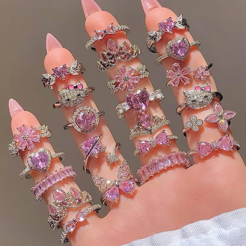 کالکشن انگشترهای صورتی💕💍