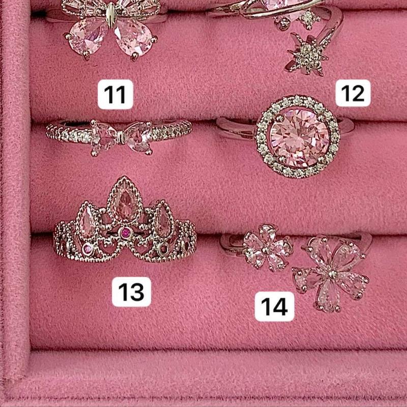 کالکشن انگشترهای صورتی💕💍