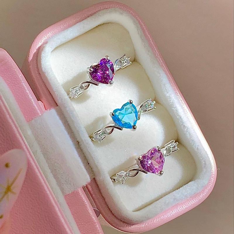 انگشترهای جواهری ظریف💖🩵