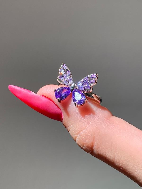 انگشتر پروانه‌های رنگی🦋