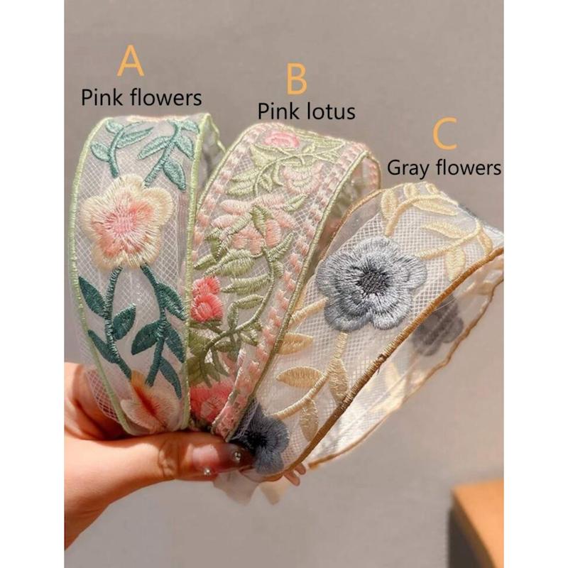 تل مو طوری گلدوزی شده