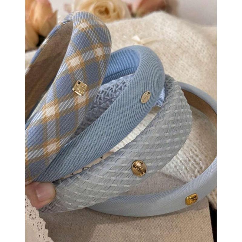 تل مو ابری طرحدار آبی