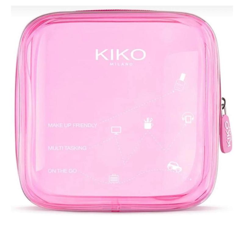 کیف آرایشی شفاف کیکو میلانو مدل Pink Make Up Friendly Case