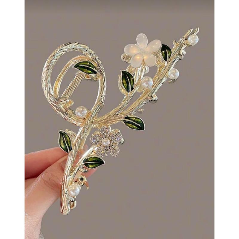 گلسر فلزی-طرح گل و برگ نگیندار