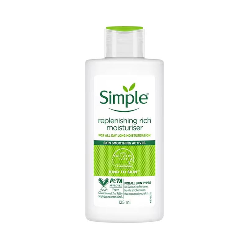 کرم مرطوب‌کننده و آبرسان سیمپل مدل ریچ | Simple Kind to Skin Replenishing Rich Moisturiser